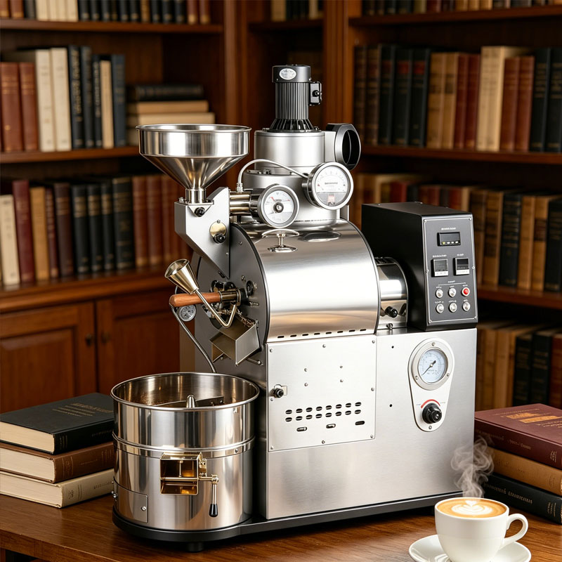 Coffee Equipment For Cafe - Koffiebrander, koffiebonenrooster met koelbak voor cafe's,