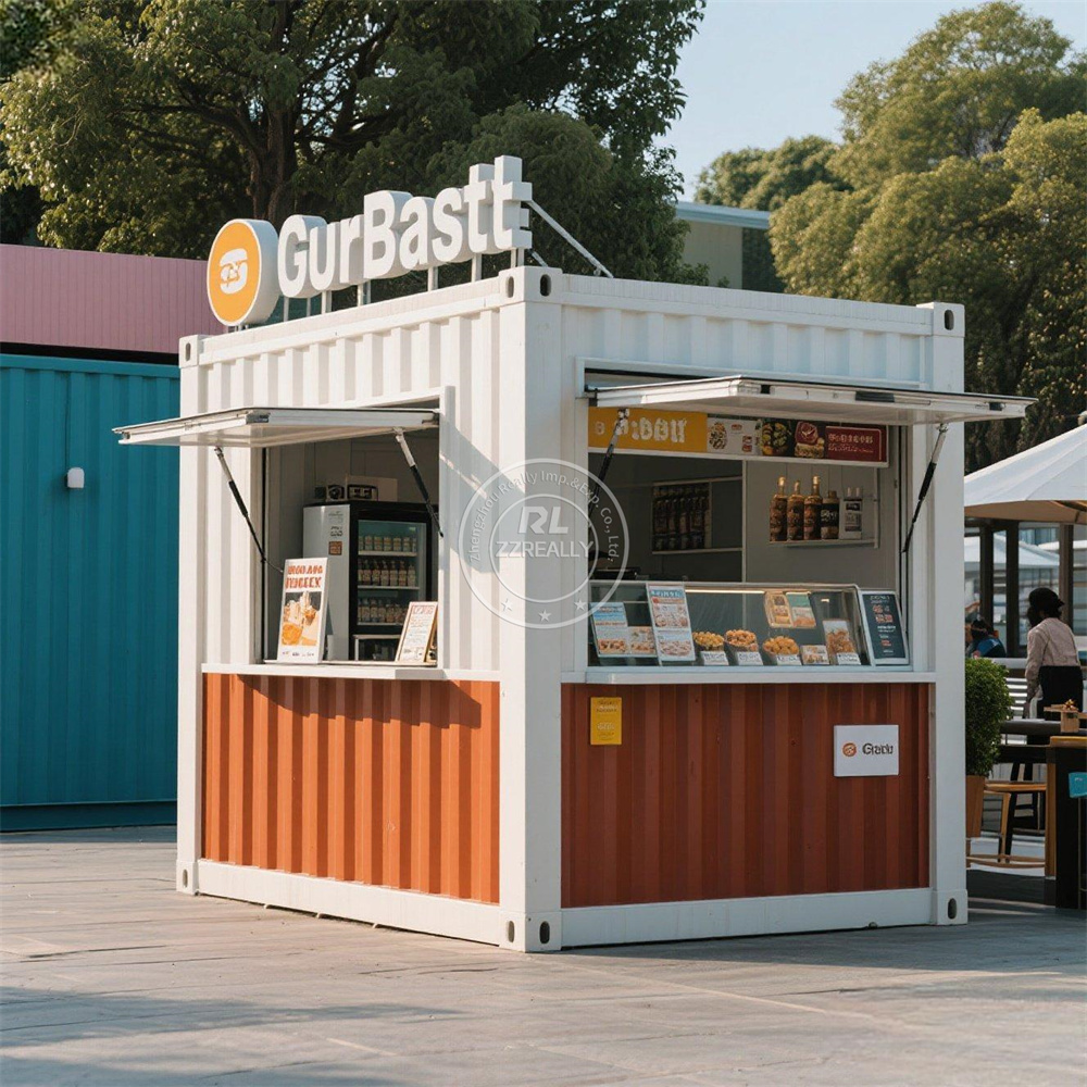Coffee Equipment For Cafe - Geprefabriceerde mobiele containerbar Restaurant Koffiehuis Voedselkiosk