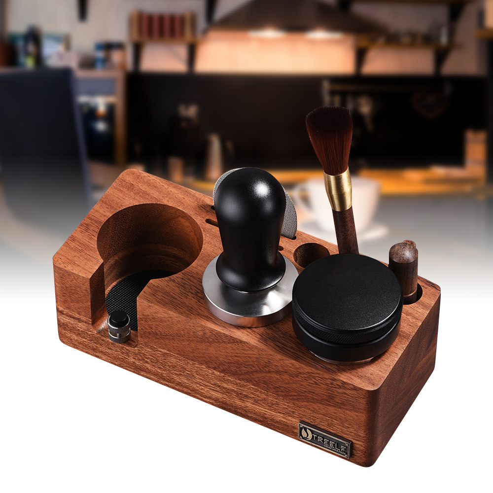 Espresso Tamper Set - TREELF Koffie Sabotage Houder Multifunctionele Stand