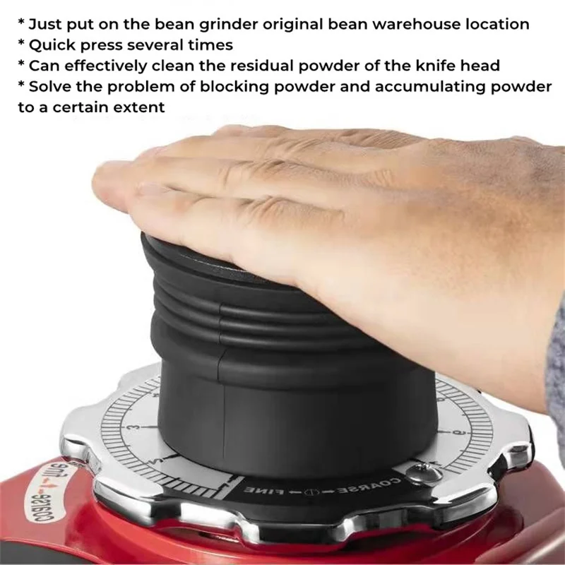 Bean Hopper Lid - Siliconen Enkele Dosis Hopper Met Metalen