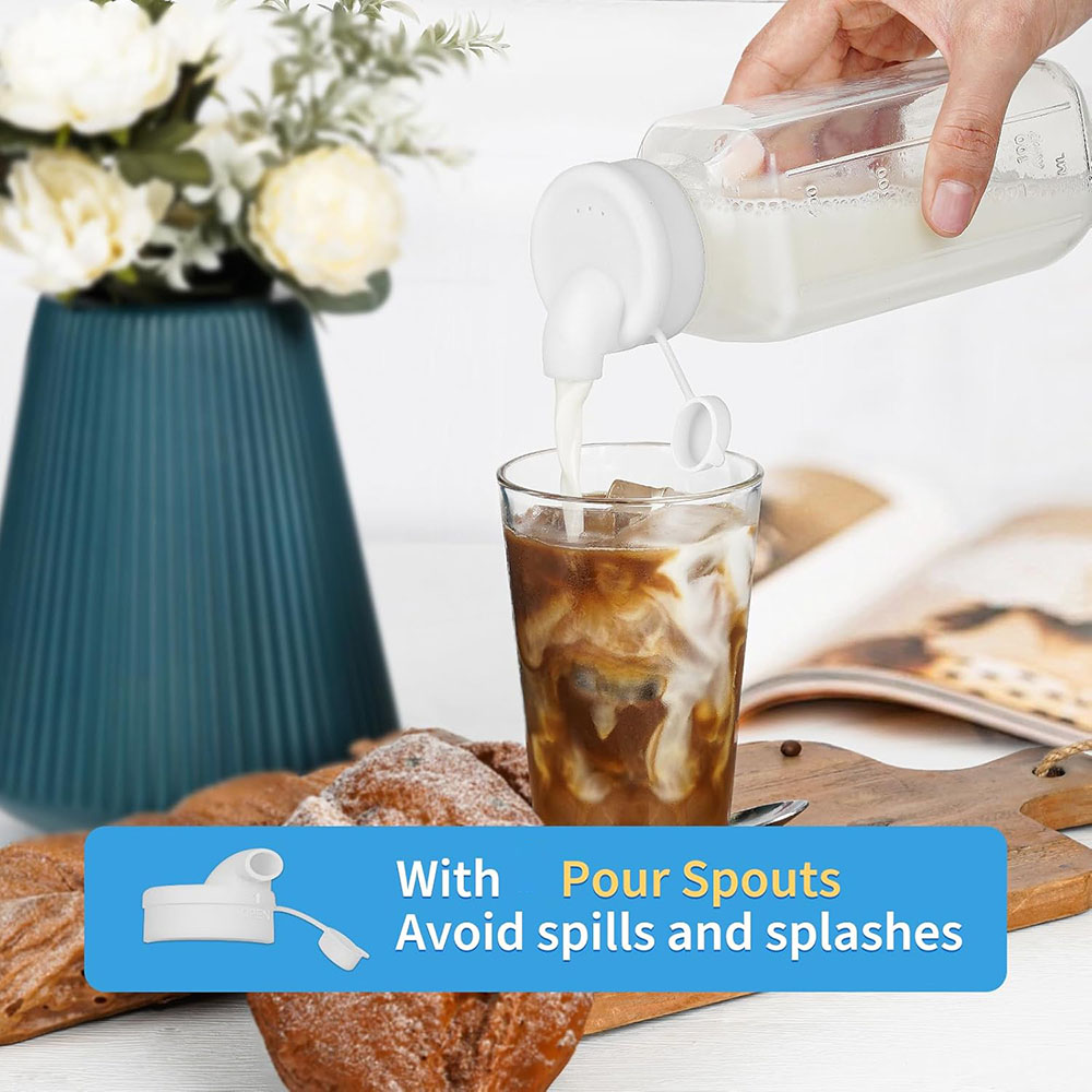 Glazen sapflessen met deksels, - Bean Hopper Lid recensie en prijs