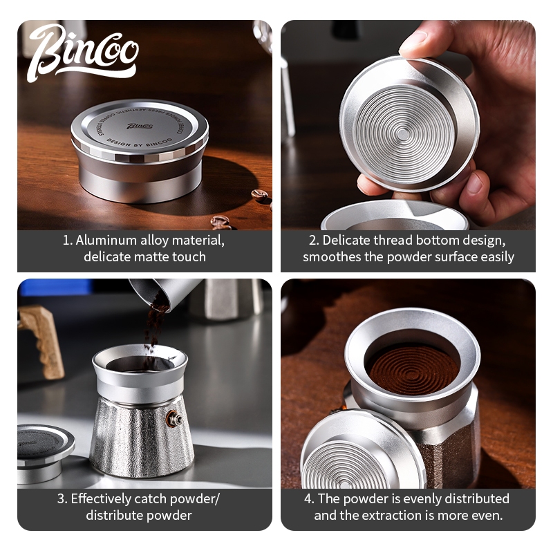 BINCOO Moka Pot Tamper en Koff - Espresso Tamper Set recensie en prijs