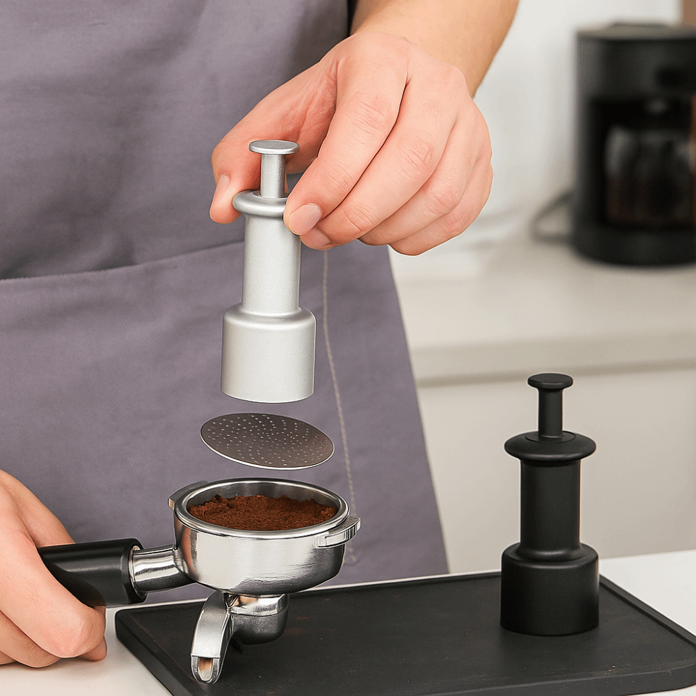 Magnetisch koffiefilter Zuigpe - Espresso Tamper Set recensie en prijs