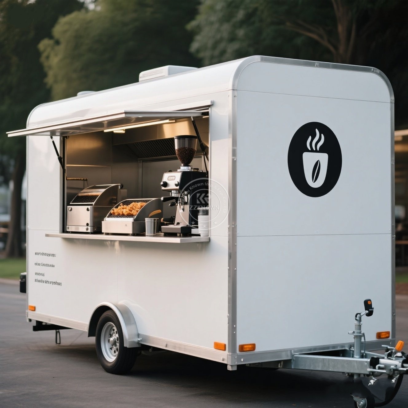 Aangepaste grote koffie bestel - Coffee Van Equipment recensie en prijs