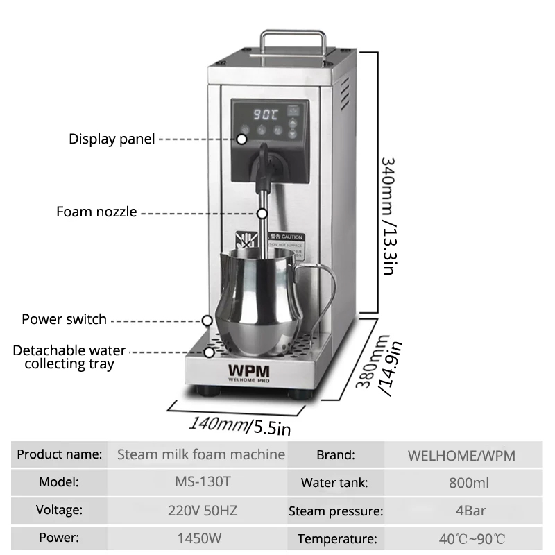 Kokend water Machine Melk Bubb - Coffee Shop Equipment recensie en prijs