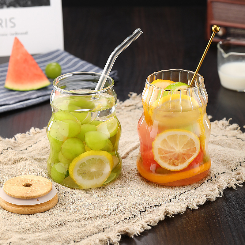500ml glazen tumbler met rietj - Bean Hopper Lid recensie en prijs