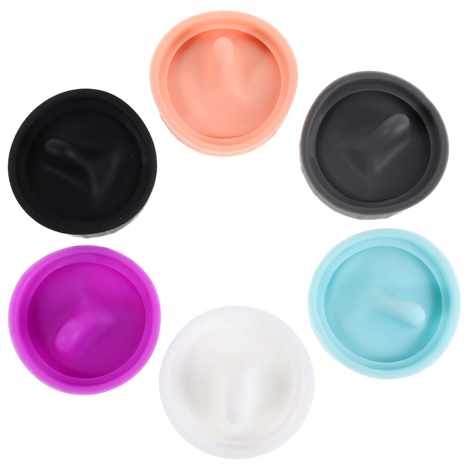 6 stuks siliconen flesmondstop - Bean Hopper Lid recensie en prijs