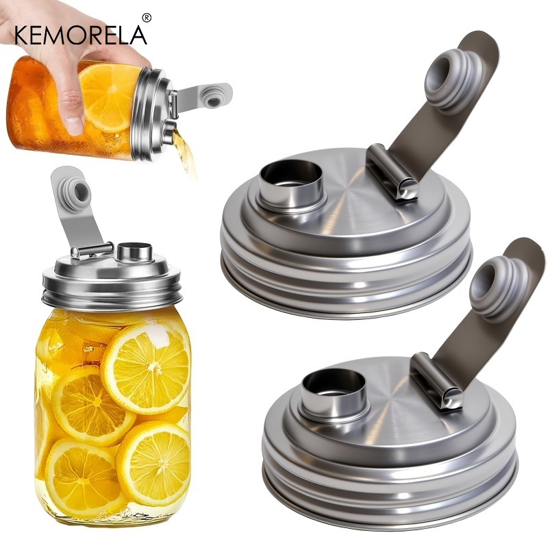 1/2 Pak Mason Jar RVS giettuit - Bean Hopper Lid recensie en prijs