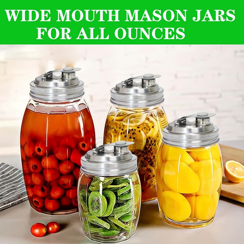 1/2 Pak Mason Jar RVS giettuit - Bean Hopper Lid recensie en prijs